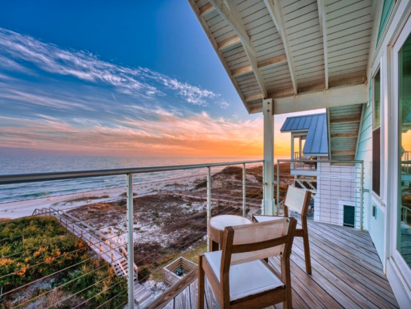 Elegant Beachfront Escape with Private Pool & Gulf Views in St. George Island Hot Tub Beach
